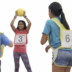 Speech Bin Sportime MatchMates With Mesh Pockets, Set Of 12, Red/Yellow -Physical Education Resources shop 003394 PB ecommfullsize