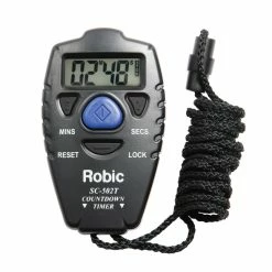 Robic SC-502 Handheld Countdown Timer With Completion Alarm, Black