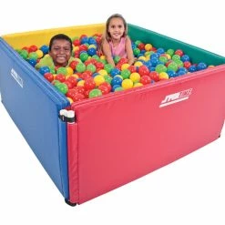 Sportime Exclusive Sportime Expandable Economy Square Ball Pit, Includes 1500 Balls, Multicolor