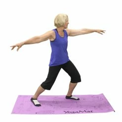 Sportime Youth Yoga Mat With 16 Pose Illustrations, 68x24x1/8 Inches, Each, Purple -Physical Education Resources shop 1353155 SOAR C ecommfullsize