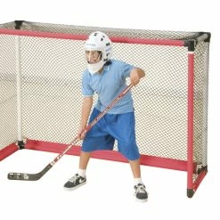 Sportime ProGoal Multi-Purpose Hockey Goal, 72 X 48 X 24 Inches, White Nylon Net