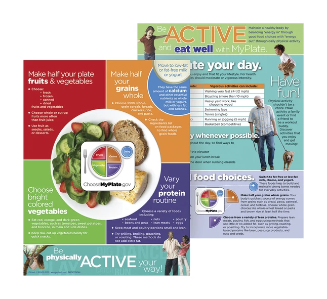 Visualz 2-Sided, Active My Plate Handout, 8-1/2 X 11 Inches 5 Visualz 2-Sided, Active My Plate Handout, 8-1/2 X 11 Inches - Image 3