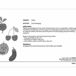 Visualz Even More 5 Minute Nutrition Activities For Elementary Students, Spiral Bound -Physical Education Resources shop 1595326 D ecommfullsize