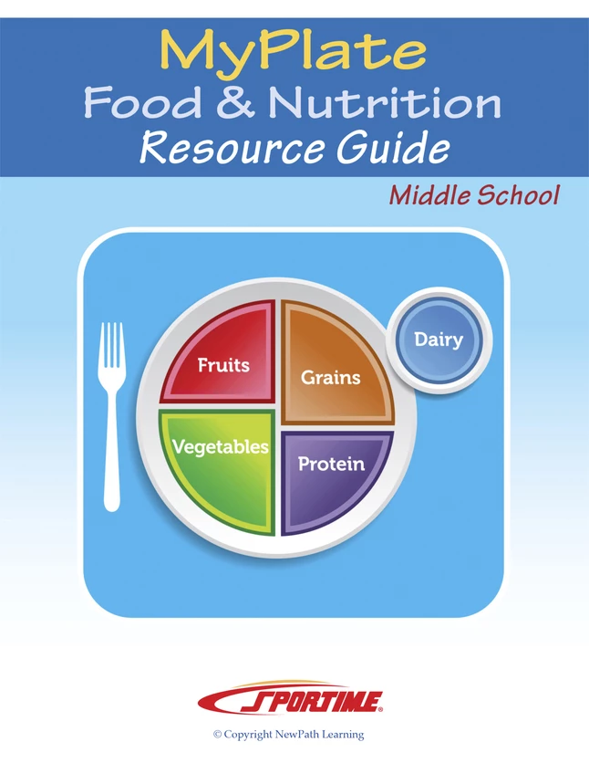 Sportime MyPlate Food & Nutrition Student Learning Guides, Grade 5 To 9, Set Of 10 3 Sportime MyPlate Food & Nutrition Student Learning Guides, Grade 5 To 9, Set Of 10