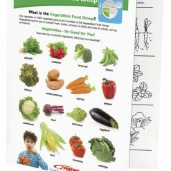 Sportime Vegetables Food Group Visual Learning Guide, 4 Pages, Grades 1 To 4