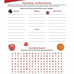 Sportime Fruits Food Group Visual Learning Guide, 4 Pages, Grades 5 To 9 -Physical Education Resources shop 2013504 C ecommfullsize