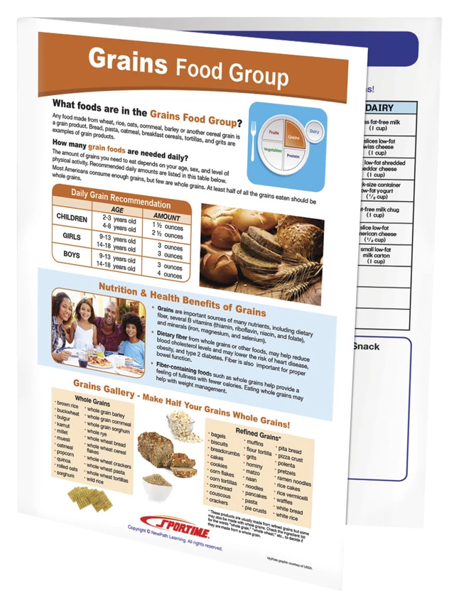 Sportime Grains Food Group Visual Learning Guide, 4 Pages, Grades 5 To 9 7 Sportime Grains Food Group Visual Learning Guide, 4 Pages, Grades 5 To 9 - Image 5