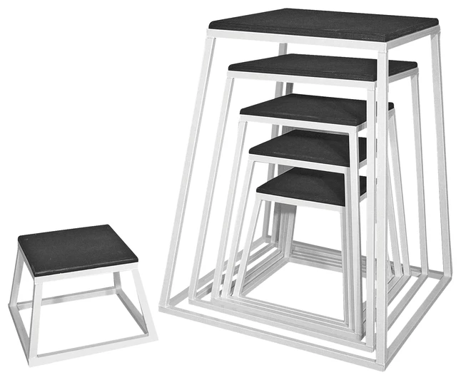 Legend Sports Legend Fitness Advanced Plyo Box Set, Assorted Sizes, Silver, Set Of 6 3 Legend Sports Legend Fitness Advanced Plyo Box Set, Assorted Sizes, Silver, Set Of 6