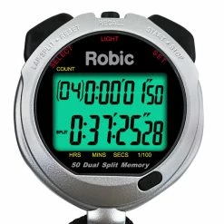 Robic Silver 60 Stopwatch, Silver