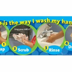 Visualz Hand Washing ABC Poster, 8-1/2 X 24 Inches
