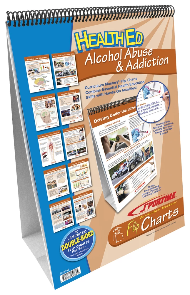 Sportime Alcohol Abuse And Addiction Flip Chart Set, Grades 5 To 12 3 Sportime Alcohol Abuse And Addiction Flip Chart Set, Grades 5 To 12