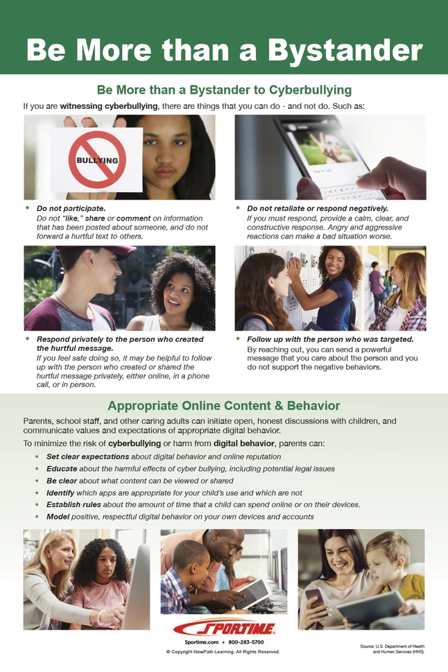 Sportime Stop Bullying! Bulletin Board Charts, Set Of 8, Grades 5 To 12 7 Sportime Stop Bullying! Bulletin Board Charts, Set Of 8, Grades 5 To 12 - Image 5