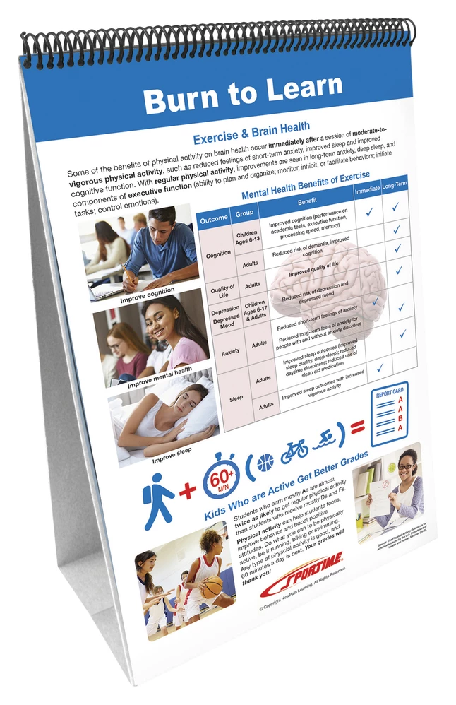 Sportime Exercise Facts Flip Chart Set, Grades 5 To 12 3 Sportime Exercise Facts Flip Chart Set, Grades 5 To 12