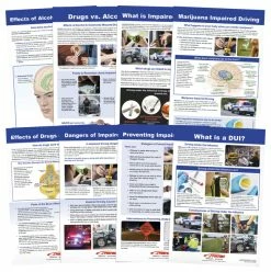 Sportime Impaired Driving Bulletin Board Charts, Set Of 8, Grades 5 To 12