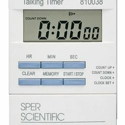 Sper Scientific Ltd Talking Countdown Timer, 24 Hour, 1 Second, 3/4 Inch, Large LCD